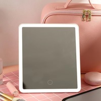 Trousse de Maquillage Portable 2026 avec Lumière LED et Miroir, Résistante à l'Eau, Sac de Maquillage Détachable, Boîte de Rangement à Fermeture Éclair