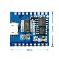 Módulo de reproducción de voz con control de puerto serie IO, descarga USB, módulo de voz flash DY-SV17F
