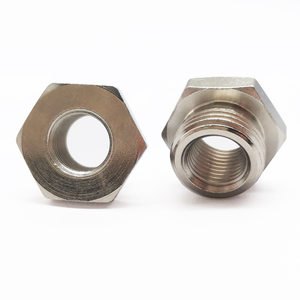 อะแดปเตอร์เกลียวตัวผู้ M18x1.5 เป็นตัวเมีย M12x1.25 พร้อมแหวนทองแดง, ตัวเชื่อมต่อระบบไอเสียรถยนต์แบบเหล็กกล้าคาร์บอนชุบนิกเกิล - Product Image 4