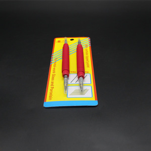 Stylo de gravure au diamant à manche rouge, outil de marquage pour céramique et verre, à tête simple ou double - Product Image 3