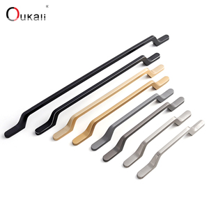 Oukali-tiradores modernos para puerta de armario, manija de 224mm, color negro mate, para cocina, armario, ventana, cajón - Product Image 2