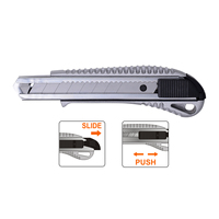 SHIND 37551 couteau utilitaire en alliage d'aluminium 18mm * 8 lame sécable coupe multifonctionnelle lame amovible vivaneau