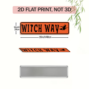 Panneau métallique d'Halloween effrayant « Dead End With Tombstone » - Product Image 2