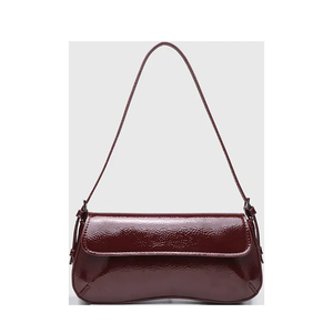 Bolso de Mano Minimalista de Cuero PU Brillante, Costuras Reforzadas, Alta Calidad, Bolsos de Mujer al por Mayor - Product Image 5