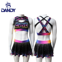 Tenue d'entraînement personnalisée pour pom-pom girls – Crop top de sport unique et design personnalisé – Ensembles d'entraînement sur mesure