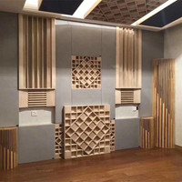 Diffuseurs acoustiques pour cinéma maison, panneau acoustique de plafond, panneau acoustique en bois pour salle audio, panneau acoustique pour studio