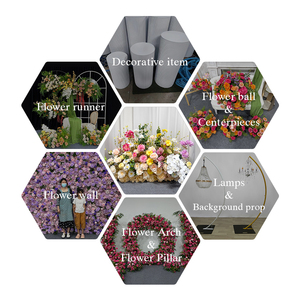 Promise Artificial Mixed Flowers Arrangement Handmade Polyester Wedding <b>Decoration</b> Classic Style High Simulation - Product Image 5