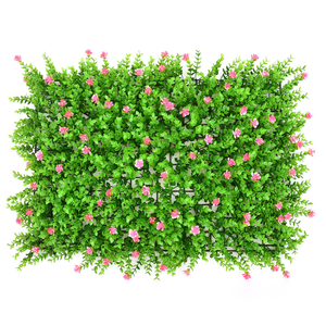 Haie en plastique PE haute simulation, gazon artificiel et barrière de feuillage vert, clôture de jardin 3D écologique - Product Image 1