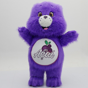 Disfraz <span class=keywords><strong>de</strong></span> Mascota <span class=keywords><strong>de</strong></span> Oso Morado Peludo Inflable <span class=keywords><strong>de</strong></span> 2.2M, Lindo Disfraz <span class=keywords><strong>de</strong></span> Oso <span class=keywords><strong>de</strong></span> Peluche para Caminar, Disfraz <span class=keywords><strong>de</strong></span> Dibujos Animados para Fiestas, Publicidad y Eventos - Product Image 3