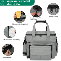 Sac à dos de voyage pour chien classique de grande capacité personnalisé, organiseur d'accessoires pour animaux de compagnie pour les voyages, le camping, les escapades de week-end, BSCI