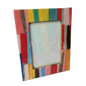 Cadre photo en bois Halloween promotionnel noir feu impressions géométriques cadres modernes designs uniques élégants Look classique - Product Image 6