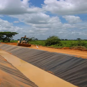 Géomembranes HDPE pour la cuisine de parc de ferme de crevettes Caractéristiques Anti-UV pour la conservation de l'<span class=keywords><strong>eau</strong></span> Ingénierie Fish Pond Dam Fish Farming - Product Image 1