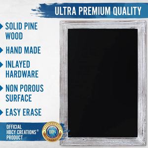 Tableau noir magnétique mural brun torréfié 18'' x 24'' avec craie et gomme pour restaurants, cafés et décoration intérieure - Product Image 5