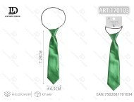 Cravatta Elastica Lucida 6.5x28cm Verde in Poliestere Tinta Unita per Decorazione Casual - Product Image 3