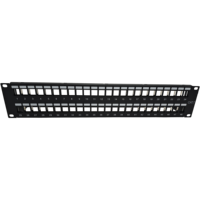 Rak kosong terpasang Panel CAT 7 UTP 48 port, rak kosong/kosong Panel Patch