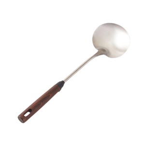Espátula para wok de acero inoxidable 304, cuchara de cocina grande reutilizable para freír en ollas de hierro - Product Image 5