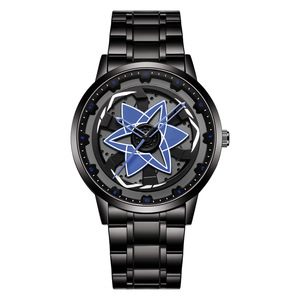 Montre officielle 3D originale LT07 Sha Rinn Gann avec personnages de dessins animés <span class=keywords><strong>Uchiha</strong></span> <span class=keywords><strong>Sasuke</strong></span> rotatifs, mouvement à quartz, étanche, rotation à 360° - Product Image 4