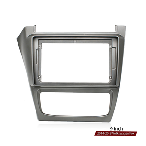 Marco de 9 Pulgadas para Reproductor de DVD de Coche Volkswagen <span class=keywords><strong>Fox</strong></span> 2014-2018, Marco para Radio con Navegación Android Auto, Plástico ABS - Product Image 1