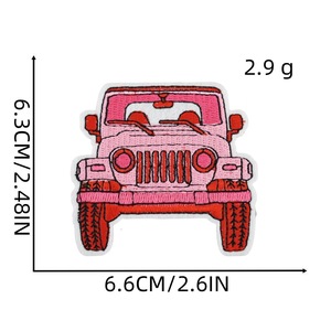 Neue rosa Eisen auf Patches Aufkleber Cartoon Stickerei Hot Melt Adhesive <span class=keywords><strong>Patch</strong></span> Niedliche Kleidung Zubehör für Kinder - Product Image 6