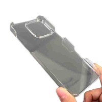 Coque de protection transparente rigide en PC anti-traces de doigts, semi-encollée, personnalisable, anti-chute, pour iPhone 17 (base simple)