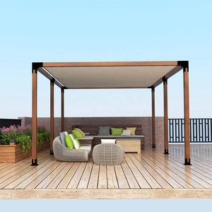 Kit de pergola en acier et bois avec support d'angle, connecteur de poutres en bois et support de pergola - Product Image 4