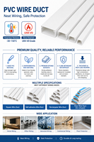 Goulotte de câblage électrique industrielle en PVC de 100 mm pour l'installation de câbles de grande taille