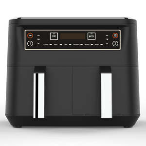Wholesale Smart air <b>Deep</b> <b>Fryers</b> Kitchen Appliances Multifunctional Electric 6l 8l Dual Double Digital air <b>Fryer</b> Without Oil - Product Image 4