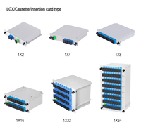 Boîtier LGX Pour Répartiteur Connecteur SC APC 1x2 1x4 1x8 Répartiteur PLC Optique Cassette LGX Fibre Optique Enfichable