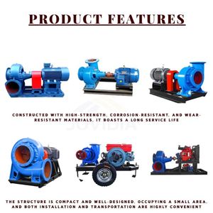 Pompe à eau diesel de 6 pouces, pompe à eau à flux mixte entraînée par un moteur diesel - Product Image 6