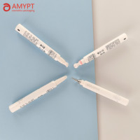 Tube cosmétique vide personnalisé de 10 g, applicateur en céramique pour crème pour les yeux, rouge à lèvres, emballage en plastique pour masseur oculaire