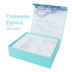 Wholesale Blue Book shape Paper Packaging Box Cardboard Gift Box For Cosmetic With Magnet Flip