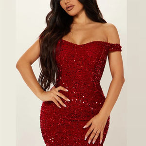 定制女装加尺码优雅女士亮片连衣裙奢华晚礼服舞会礼服马克西女士舞会礼服 - Product Image 2