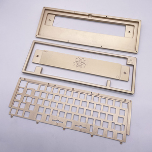 Bàn Phím Cơ 40% 75% 65% GH60 <span class=keywords><strong>GK61</strong></span> GK64 108/104/87 Phím Trường Hợp Và Tấm Trọng Lượng CNC Gia Công Tùy Chỉnh Nhôm Đồng Thau - Product Image 1