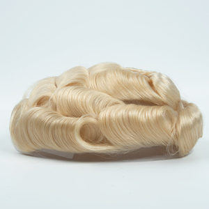 Système capillaire Super Comfort pour hommes – Cheveux humains 100 % indiens Remy, base respirante à nœuds simples, usage quotidien - Product Image 1