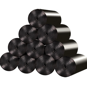 Bolsas de Basura Negras Perforadas de 45x50mm, 8L, Extra Gruesas, para Uso Doméstico, Oficina, KTV, 50 Rollos - Product Image 1