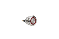 Interruptor Táctil de Botón Corto de Acero Inoxidable de 12/16/19/22/25/30 mm, Micro IP67 Impermeable, 220 V, LED, Lámpara de Símbolo de Encendido, Momentáneo