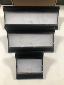 Blanco cálido <span class=keywords><strong>24</strong></span> luces LED con Sensor Solar al aire libre de aluminio luces de calle solares Ip65 Solar impermeable jardín luz de pared para patio - Product Image 6