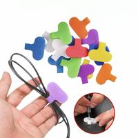 Etiquetas de nailon para cables, etiquetas reutilizables para identificación de cables, marcadores organizadores de cables para escribir, para el hogar y la oficina, muestra gratuita