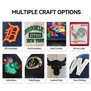 Casquette de baseball à 5 panneaux bicolore tendance pour hommes et femmes, logo brodé personnalisé en gros, casquette snapback, casquette de papa, casquette de camionneur vintage - Product Image 3