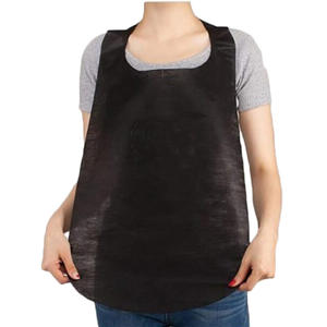 Tablier de cuisine non tissé imprimé personnalisé promotionnel avec logo bon marché robe CPE - Product Image 2