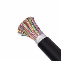 Precio de fábrica Blanco 1000FT Cable de teléfono 20 40 60 100 Pares Aislamiento de PVC Conductor trenzado 600V Voltaje nominal