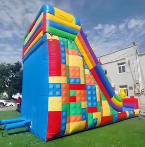 Toboggan gonflable à double voie pour cour, en PVC, capacité de 10 personnes, garantie de 2 ans pour les locations - Product Image 4