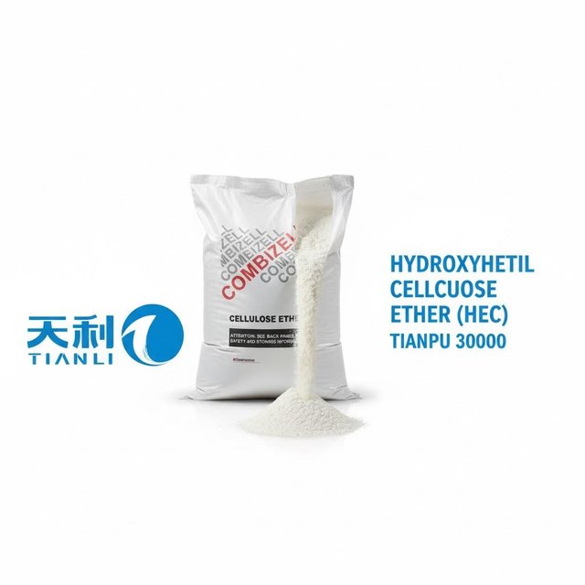 Hydroxyethyl Cellulose HEC Powder Industrial Grade Tianpu 30000 High Consistency Strong Thickening Agent for Coating