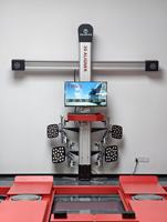 Trihero CE – Ensemble complet de qualité supérieure : Pont élévateur 4 colonnes et machine d'alignement 3D pour pneus – Équipement professionnel d'alignement des roues