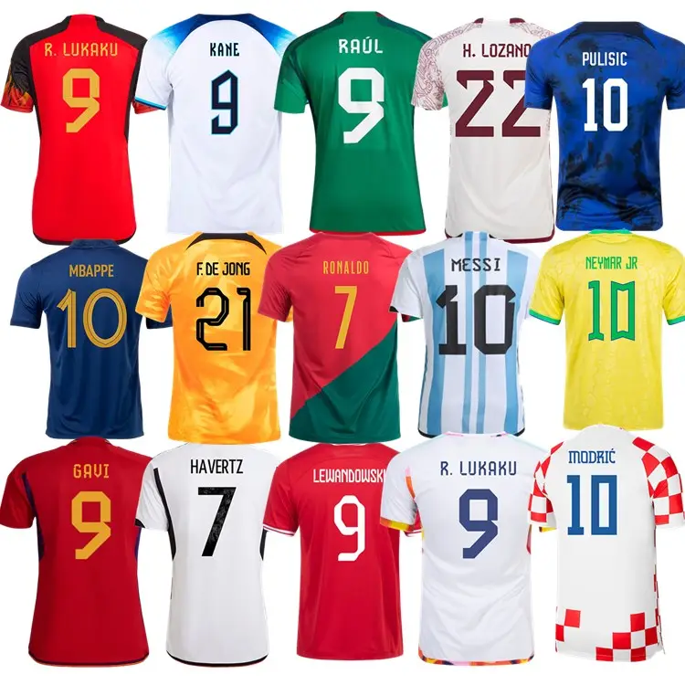 Design personalizzato stampato Set completo uniforme da calcio aderente tessuto leggero maglia da calcio