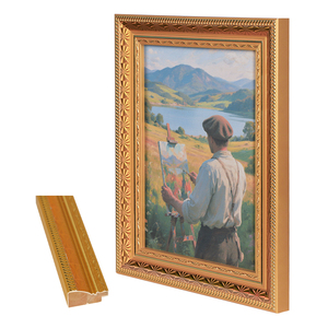 Vàng Cổ Điển Gỗ Thân Thiện Với Môi Bền Khung Tường Khung Ảnh <span class=keywords><strong>Baroque</strong></span> Hình Ảnh Khung Cho Tác Phẩm Nghệ Thuật - Product Image 2