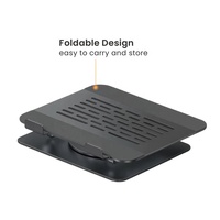 Ordinateur portable de taille 11 à 17 pouces, 360 °   Support de portable ergonomique rotatif, portable, pliable et réglable avec support magnétique pour téléphone