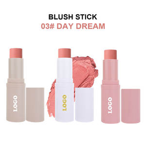 Private Label Vegan Mehrfarbiges wasserdichtes Make-up Blush Stick Creme Matte Pink Blush mit Pinsel Rouge für Lippen-und Wangen erröten - Product Image 6