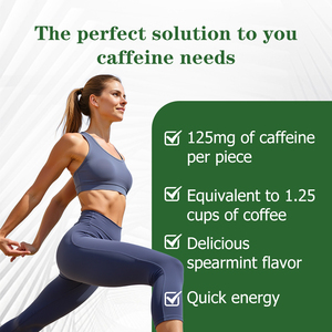 Goma de mascar energética con cafeína, la más vendida, con proteínas que mejoran la cognición y son una excelente alternativa a las bebidas energéticas, suplemento dietético. - Product Image 2