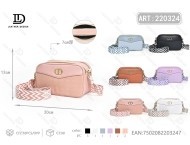 Sac pour appareil photo pour femme en microfibre et cuir synthétique, fermeture éclair, portable, rangement numérique, style tendance MT-220324 - Product Image 1